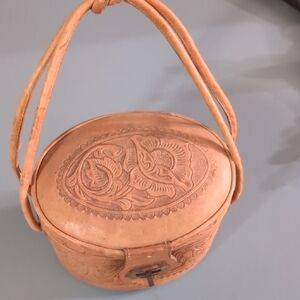 Handcrafted Tan Leather Women Bag